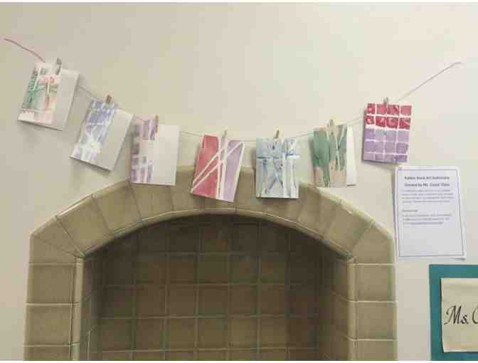 Rubber Band Art Stationary by Ms. Karen Couts class