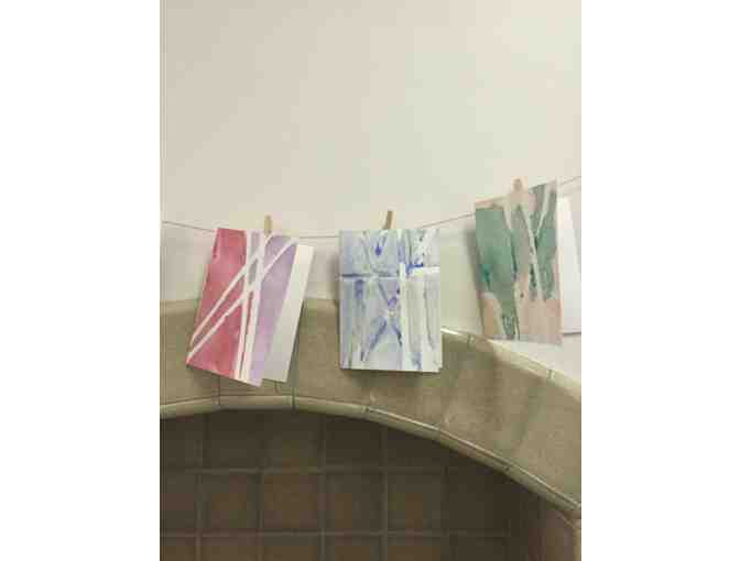 Rubber Band Art Stationary by Ms. Karen Couts class