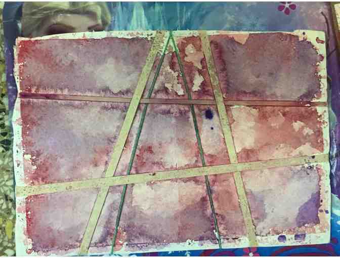 Rubber Band Art Stationary by Ms. Karen Couts class