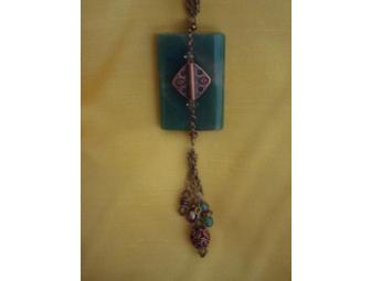 Hand Crafted Jewelry with Tourmaline, Swarovski Crystals and Black Pearls