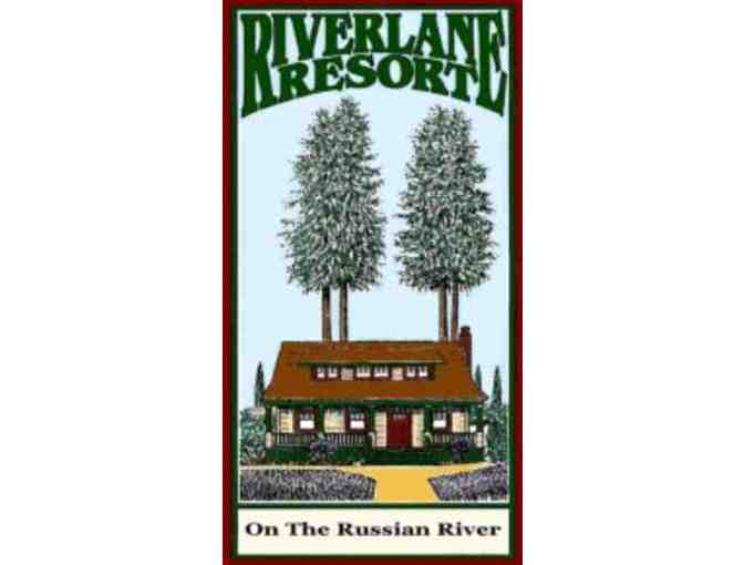 Guerneville - Riverlane Resort - 2 night stay in queen cottage with river view
