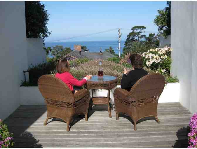 Carmel CA - Tally Ho Inn - One nt stay in superior king suite with ocean view, fireplace