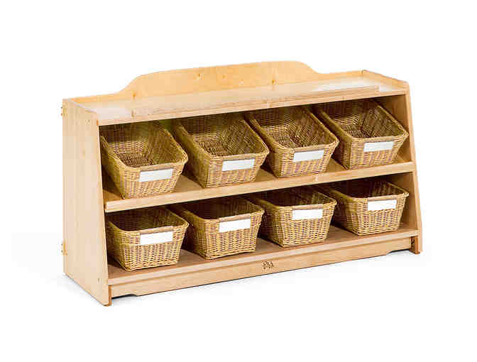 Incomparable  Multi Storage Tote Organizer - Hand-Crafted Wooden Craft Shelf