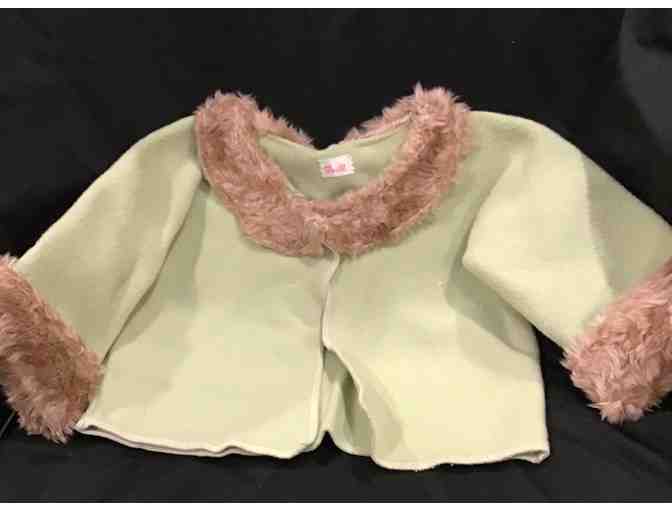 Baby Girl Jacket with Fur Collar - Photo 1