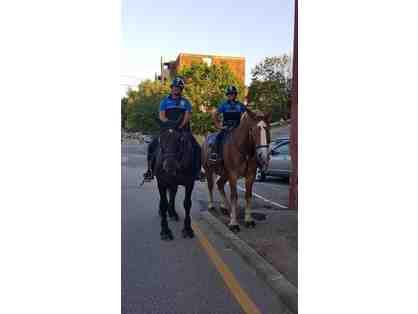 Paddock Ride with the Dover Mounted Patrol