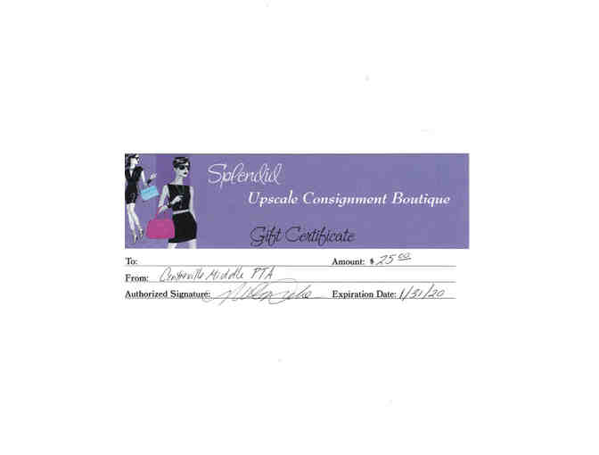 Splendid Upscale Consignment Boutique gift certificate and Avon Lip set