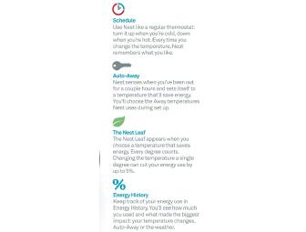 NEST- Self learning thermostat