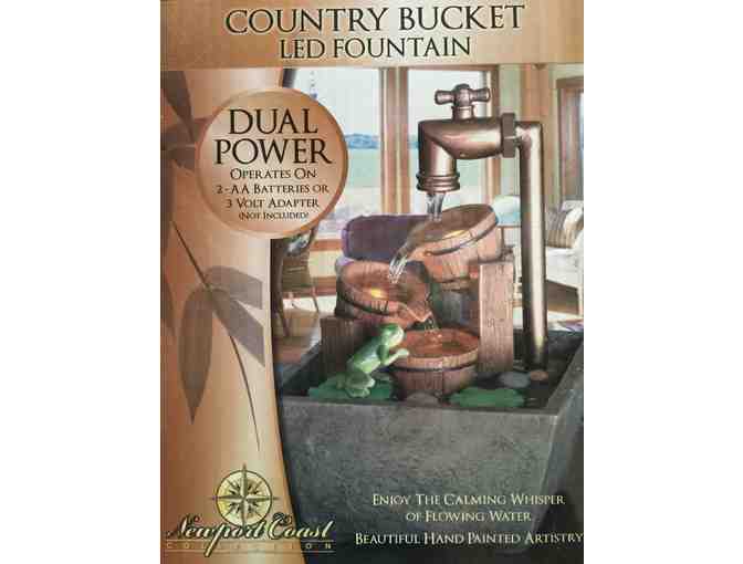 Country Bucket LED Fountain