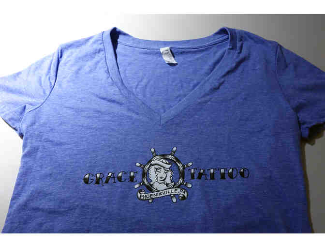$50 Gift Certificate to Grace Tattoo and one women's v-neck T-Shirt