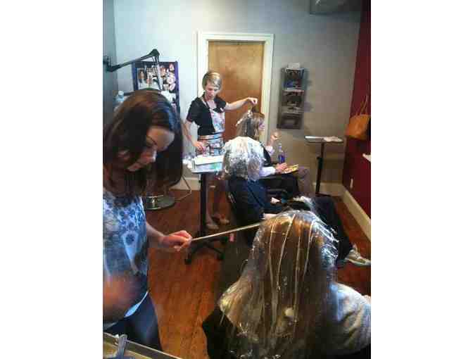 Salon Fiber $50 gift certificate, 3 Eufora hair products and a brush