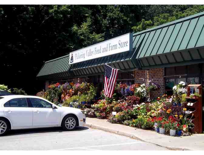 Pickering Valley Feed and Farm Store - Certificate for a $10 Gift Card and Hanging Plant