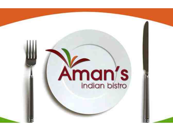 Aman's Indian Bistro - $15 Gift Certificate