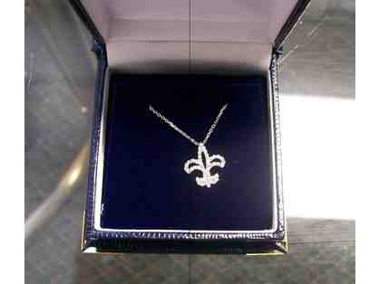 14 KT White Gold Diamond Necklace