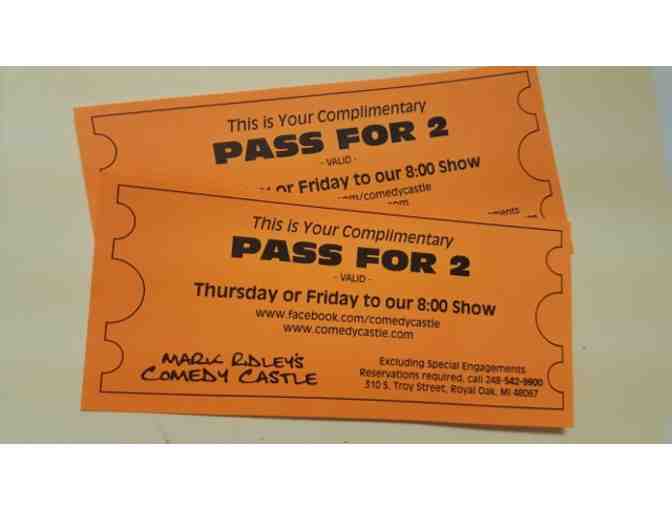 Mark Ridley's Comedy Castle, Royal Oak - Two passes for 2