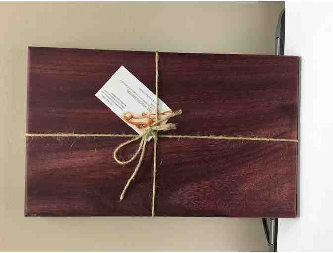 Hand Crafted Cutting Board made from Purpleheart wood