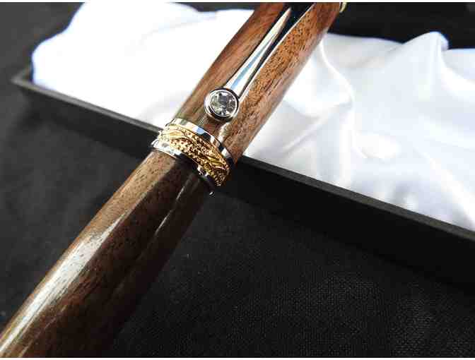 Majestic Rollerball Hand-turned Pen of Bastogne Walnut