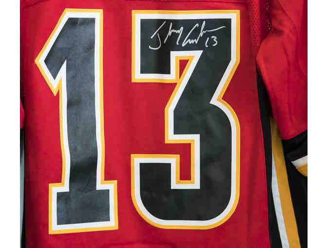 Autographed Calgary Flames Johnny Gaudreau Team Jersey