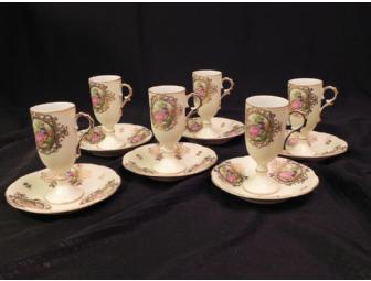 HANDPAINTED TEACUPS by LEFT ON CHINA