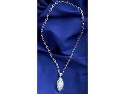Tacori Sterling Silver Necklace featuring a Chalcedony Gemstone
