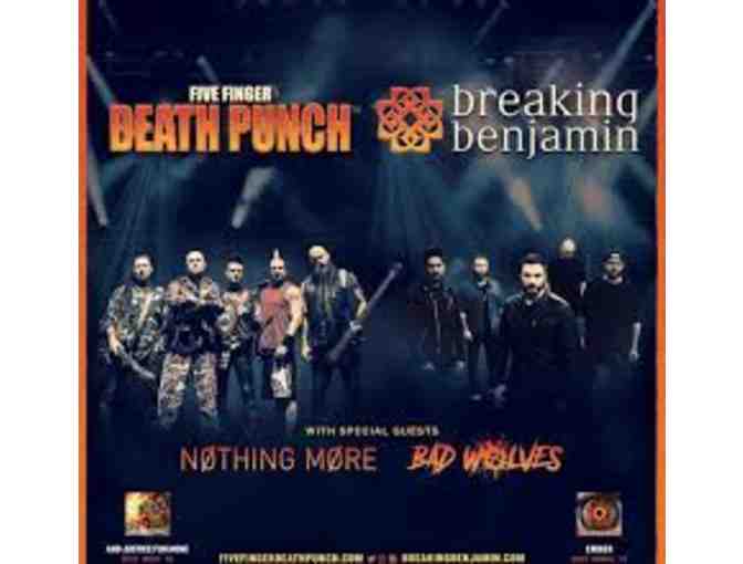 (2) VIP Five Finger Death Punch w/Breaking Benjamin Concert Tickets 7/25/2018 - Photo 1