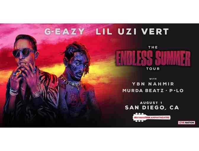 (2) VIP G-Eazy Concert Tickets 8/1/2018 - Photo 1