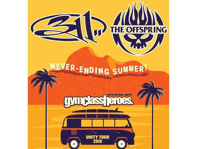 (2) VIP 311 & The Offspring w/GYM Class Heroes Concert Tickets    7/29/2018 - Photo 1