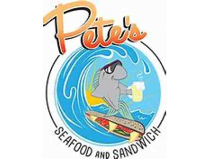 For Petes Sake! Varga Vineyard Wine & Pete's Seafood Gift Card
