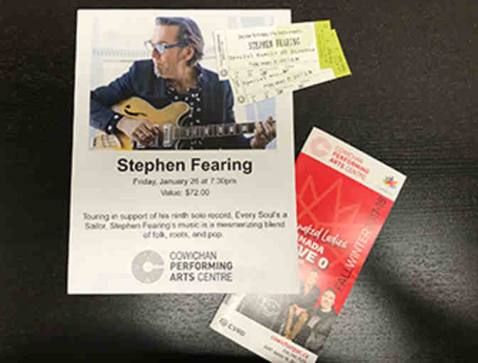 2 Tickets to Stephen Fearing at the Cowichan Performing Arts Centre - Photo 1