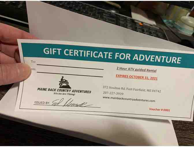 Maine Back Country Adventures Gift Certificate