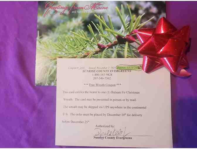 Sunrise County Evergreens Wreath Gift Cert.