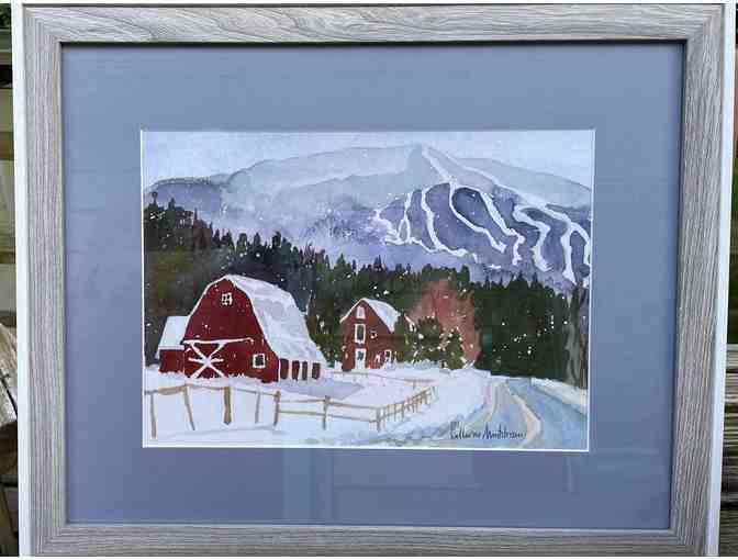 Ski Barn Katherine Monstream Framed Print