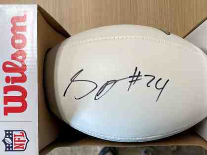 Stephon Gilmore Autographed Football - New England Patriots