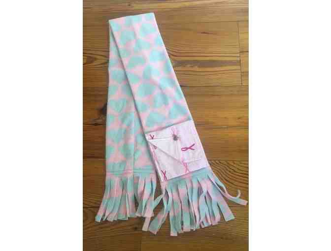 Pink 'B Brave' Quilt and Scarf