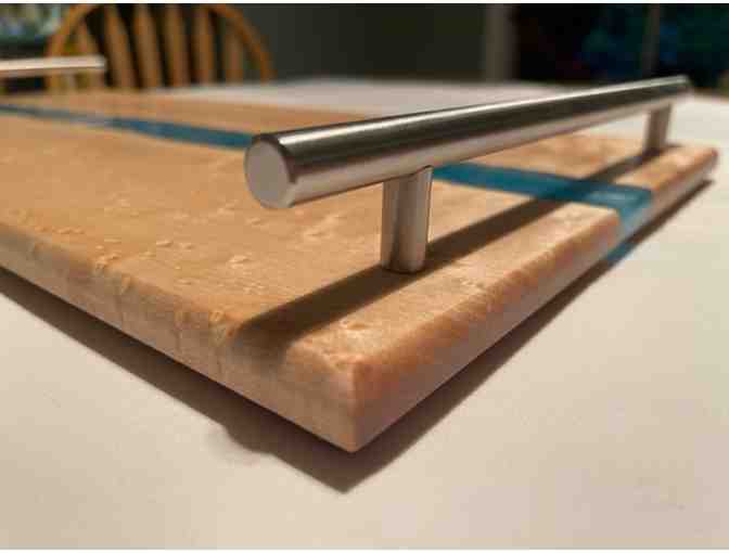 Custom Maple and Epoxy Serving Platter