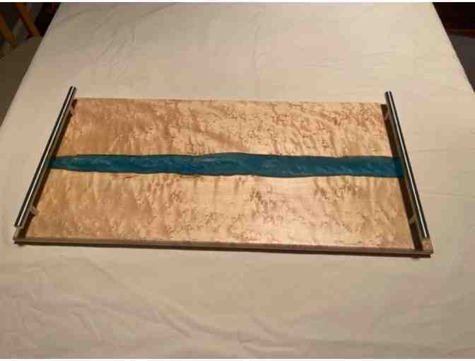Custom Maple and Epoxy Serving Platter