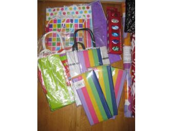 Huge Bag of Wrapping Paper and Related Items