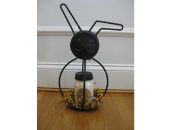 Bunny Candle Holder with Candle