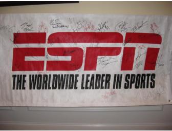 ESPN Signed Banner plus Hat and Shirt