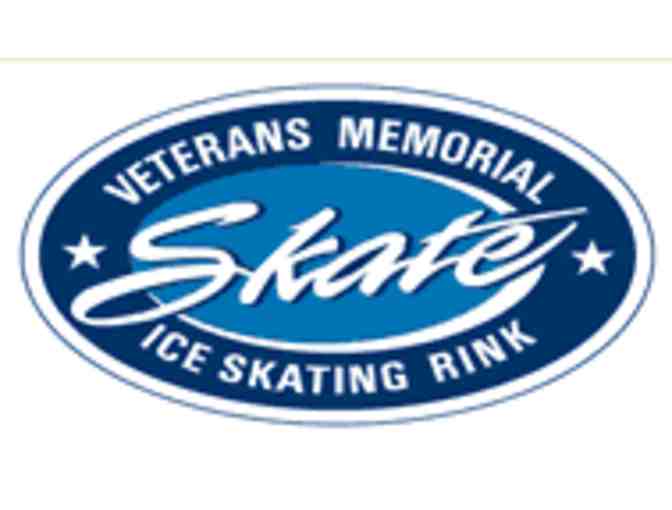 Veterans Memorial Ice Skating Rink - 4 Admission Passes & 4 Skate Rental Passes