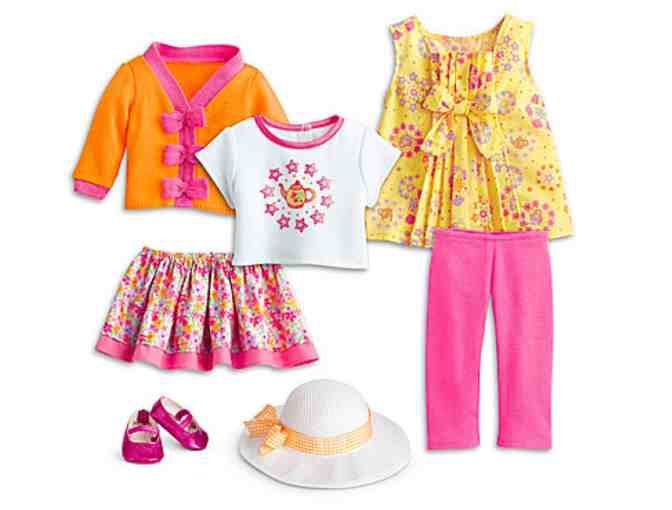 American Girl - Bitty Baby Teatime Set for Dolls & Bitty Baby Has A Tea Party Book