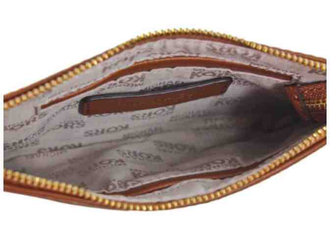 Michael Kors Wristlet Brown Leather Wallet