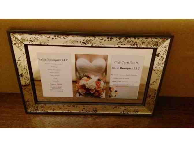 Belle Bouquet - $75 Gift Certificate & Nicole Miller Frame