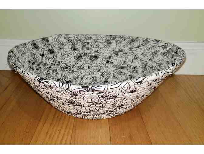 Hand Made Coiled Fabric Basket