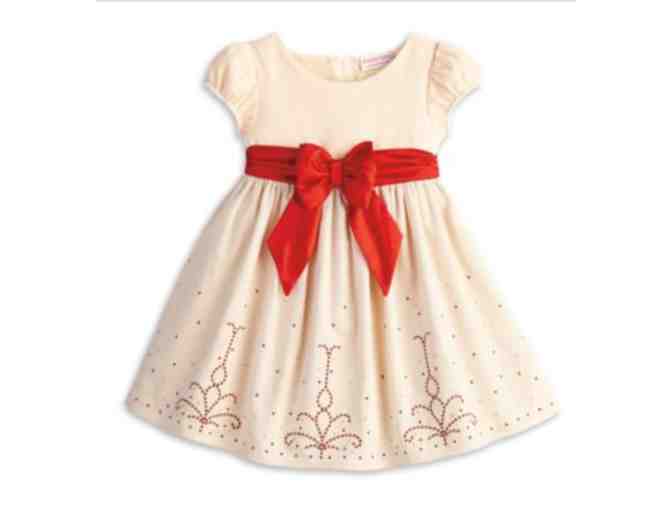 American Girl Cream & Crimson Dress for Little Girls - Photo 1