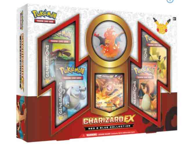 TCG: Charizard-EX Collection Card Game, Red/Blue