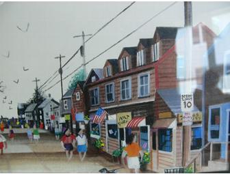 'The Pewter Shop on Bearskin Neck' framed print