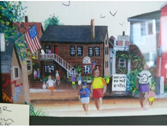 'The Pewter Shop on Bearskin Neck' framed print