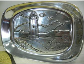 Metal 'Lighthouse' bread tray