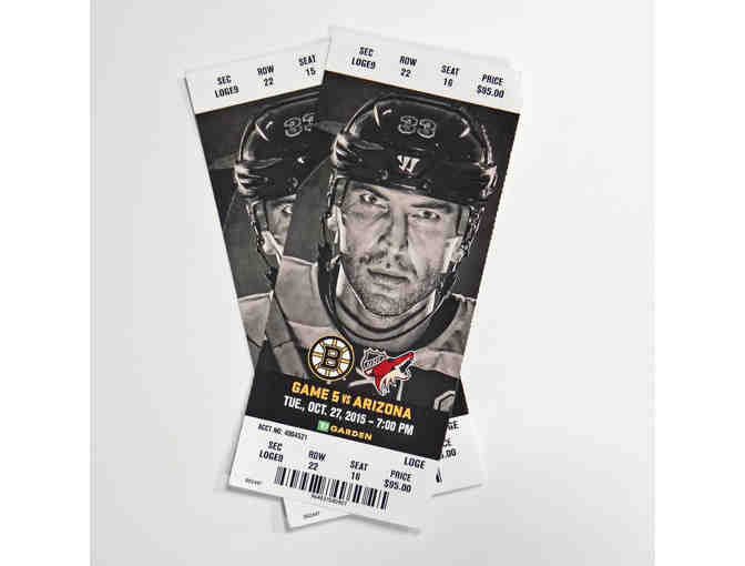 Two Tickets to the Bruins vs. Arizona Coyotes Game at TD Garden