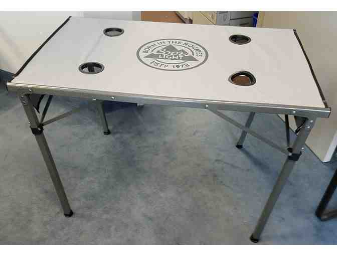 Coors Light Folding Travel Table with Bag - Photo 1